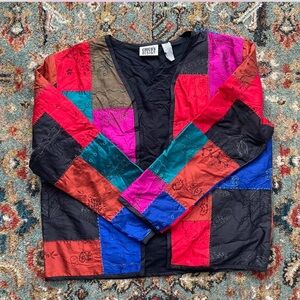 Chico's Multicolor Patchwork Jacket